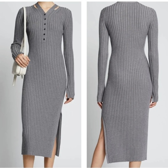 Proenza Schouler Dresses & Skirts - Proenza Schouler Gray Long Sleeve Dress